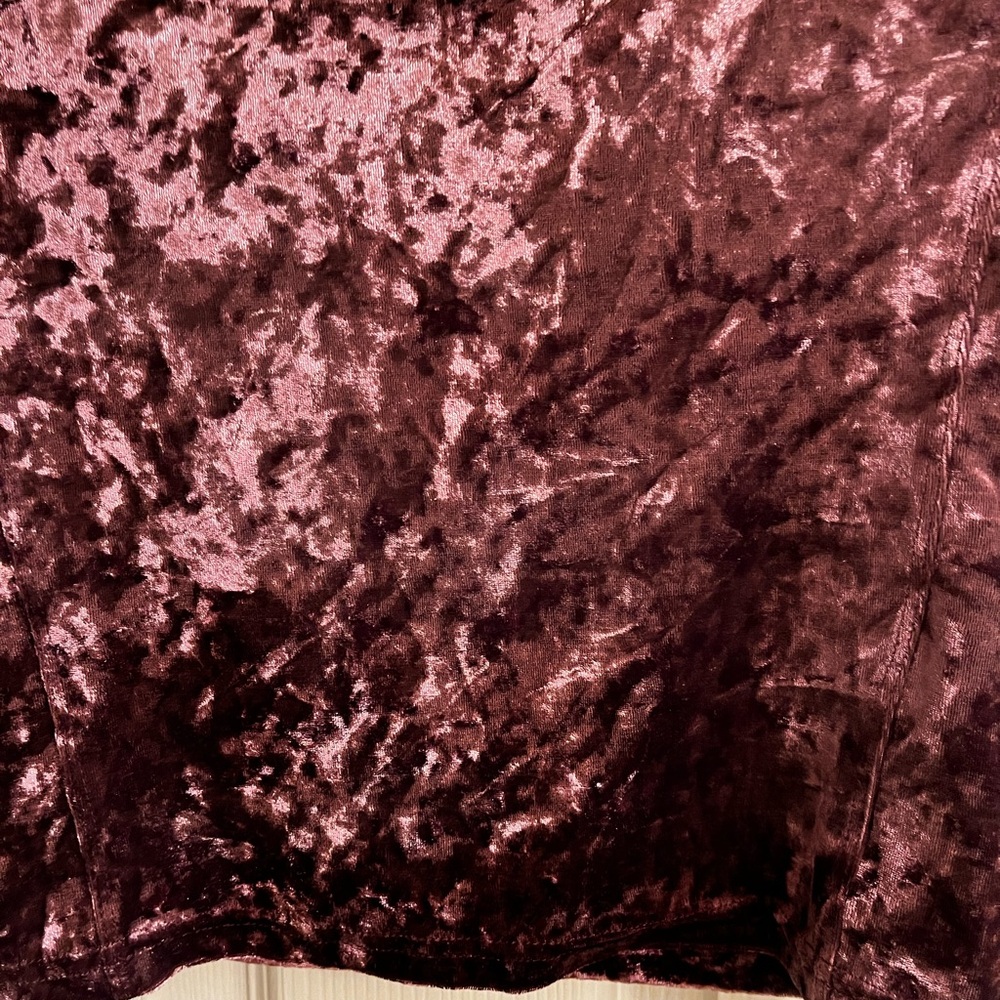 ABOUND~CRUSHED VELVET CROP TOP~SM - Picture 5 of 14